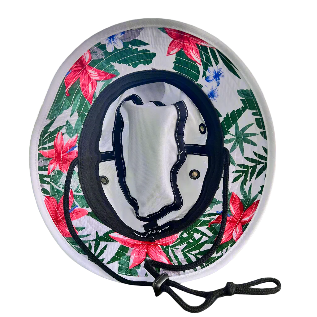 Droppin’ Birdies Patch Performance Bucket Hat with Aloha Trim