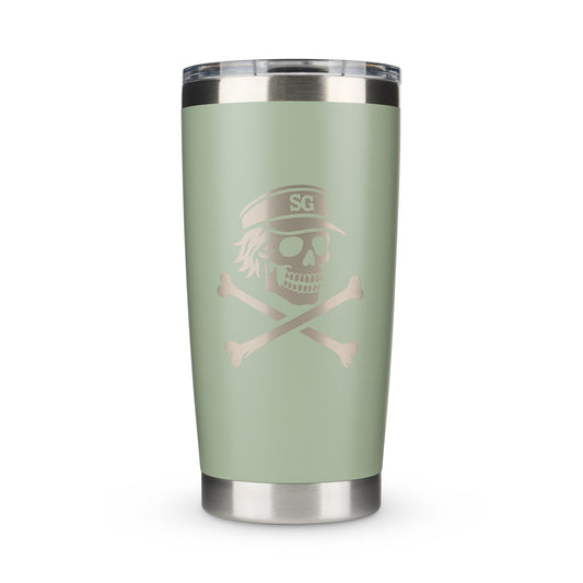 Grim & Crossbones Engraved 20oz Tumbler