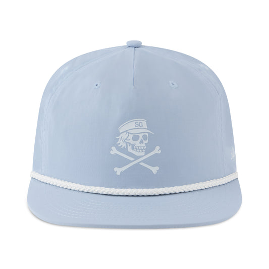 The Clear Skies Grim & Crossbones Surf hat (light Blue)