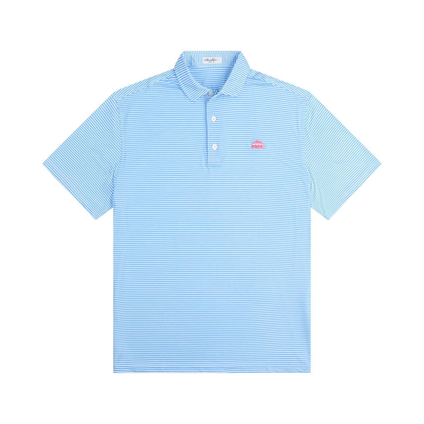 The Sunday Stripe Polo Clear Skies