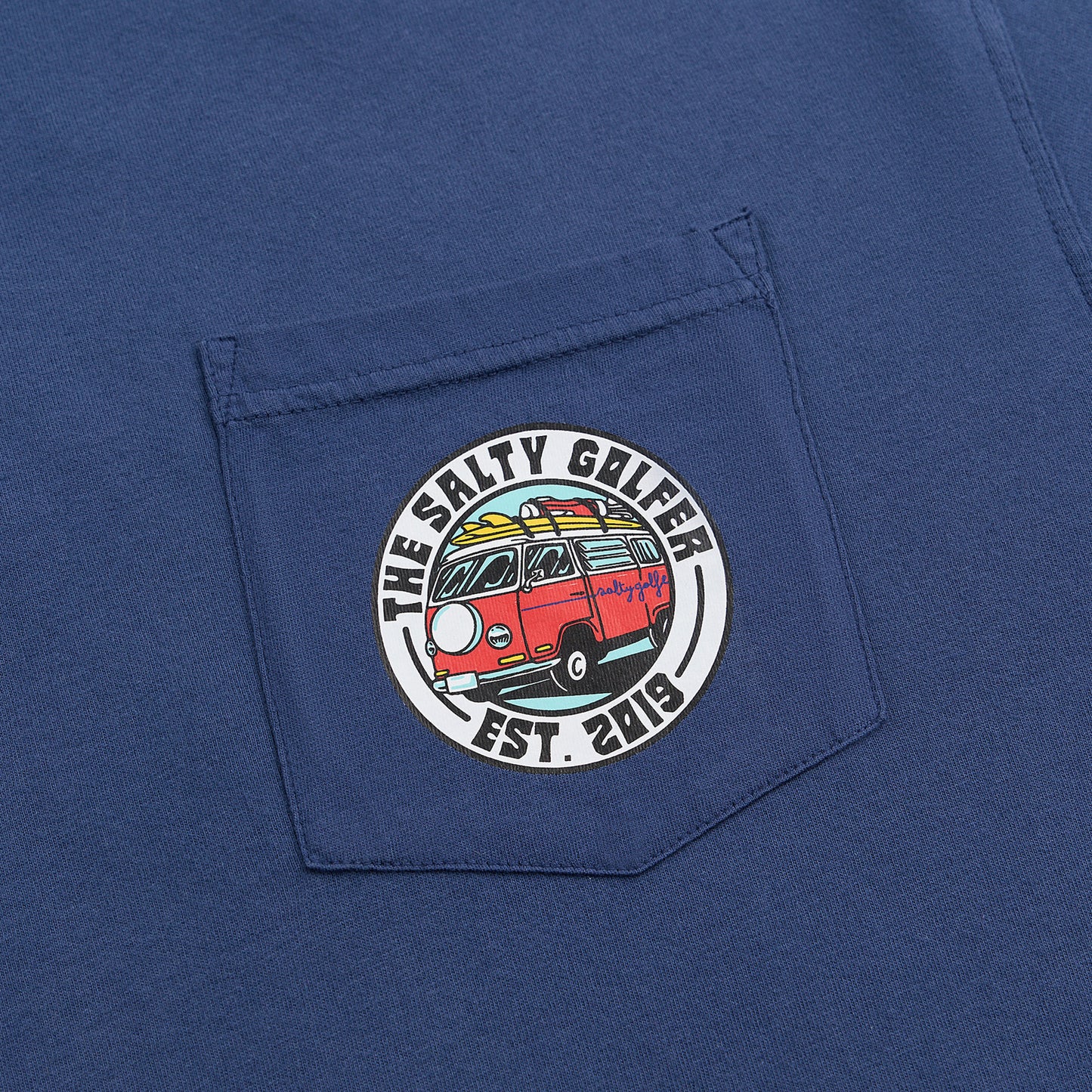 The Hippie G Pocket T Navy