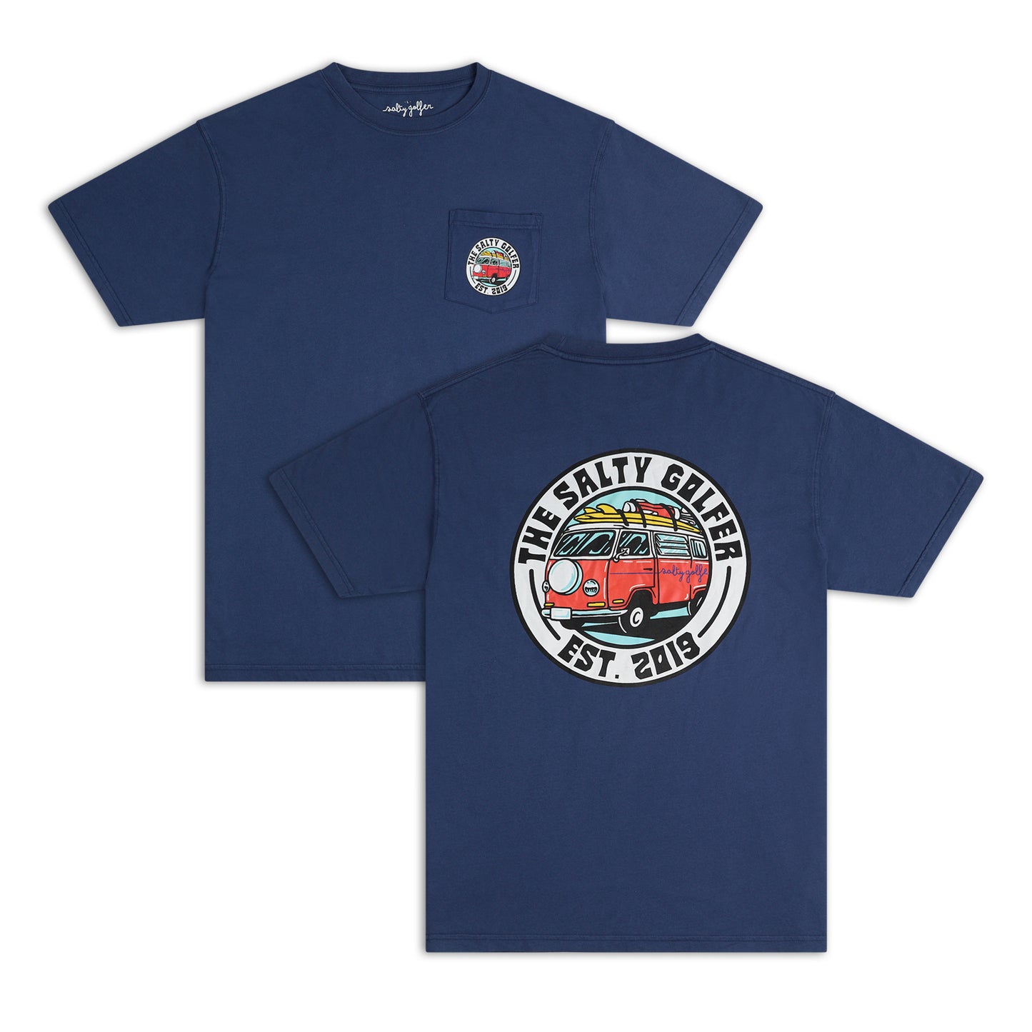 The Hippie G Pocket T Navy