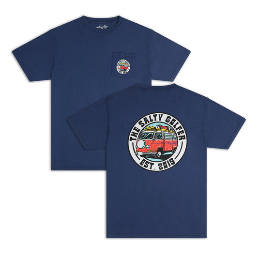 The Hippie G Pocket T (Navy)