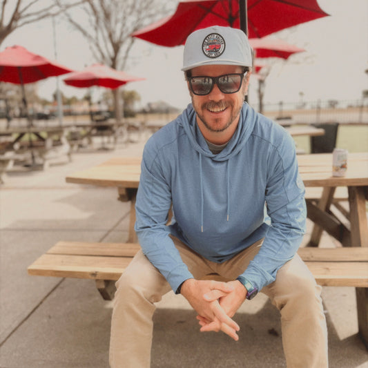 Marsh Drifter Performance Hoodie (Harbor Blue)