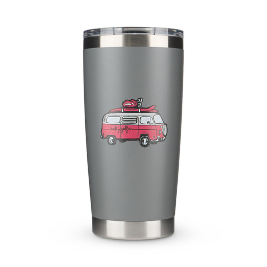 The Salty Golfer Flagship Bus 20 Oz Full Color Tumbler
