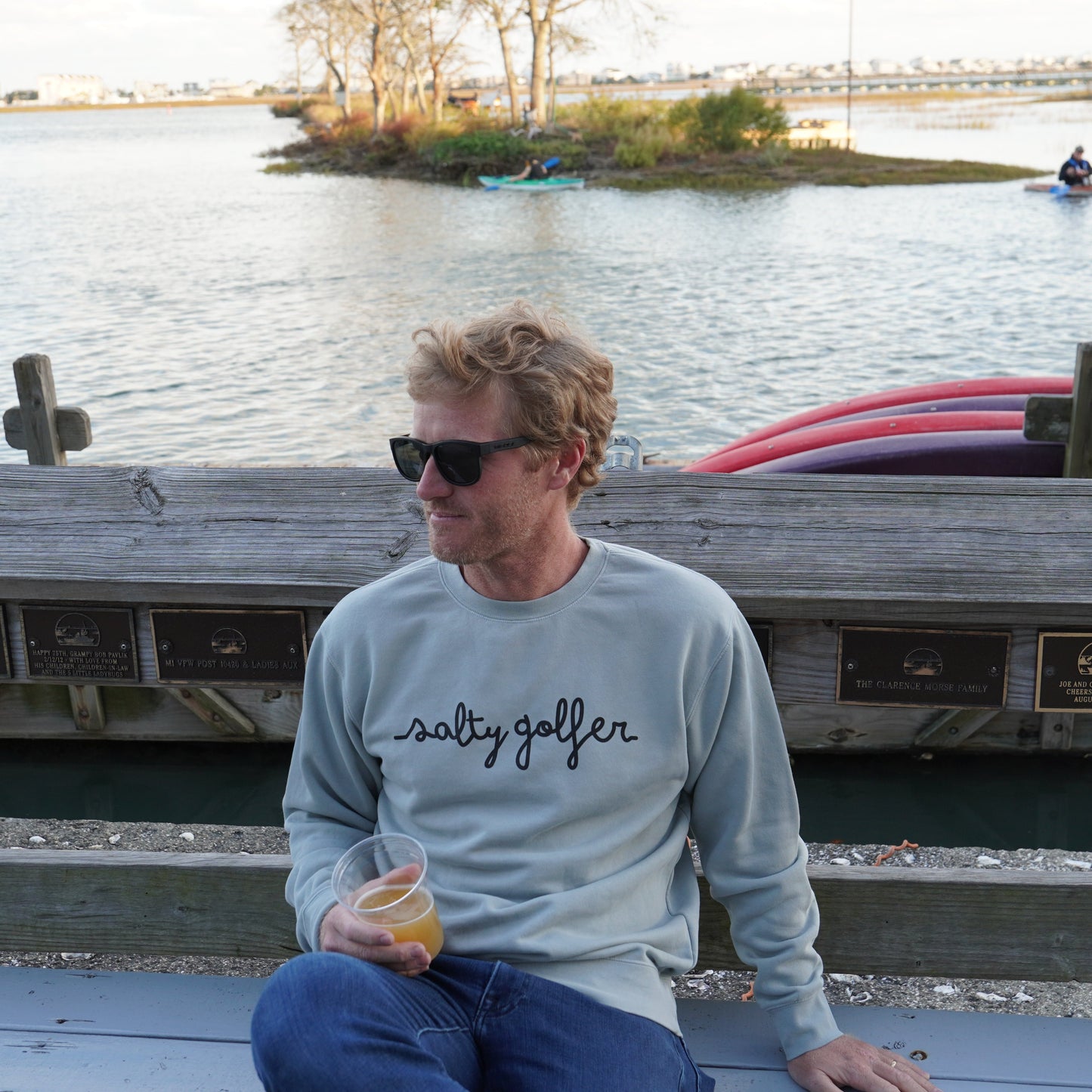 The Salty Script Crew Neck