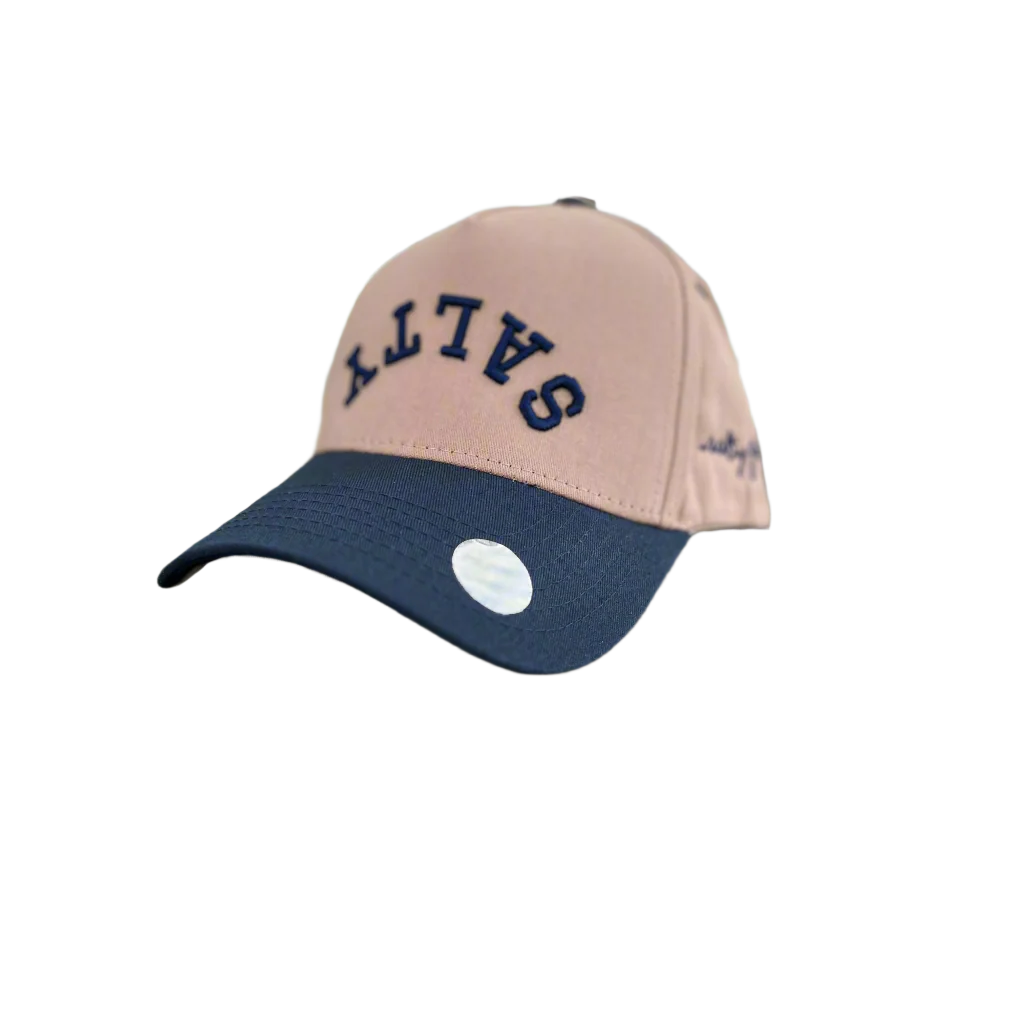 Upside Down Salty Hat brown and navy