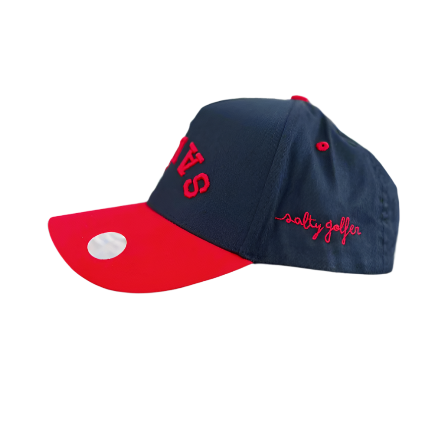 Upside Down Salty Hat navy and red