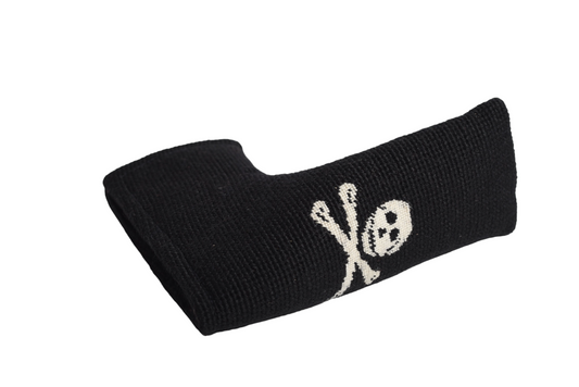 Jolly Roger Putter Headcover - Black Needlepoint Blade Design