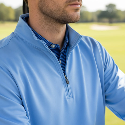 Low Country Quarter Zip (Carolina Blue)