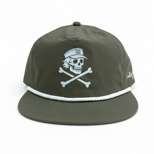 Call to Arms Grim and Crossbones Surf Hat (Army Green)