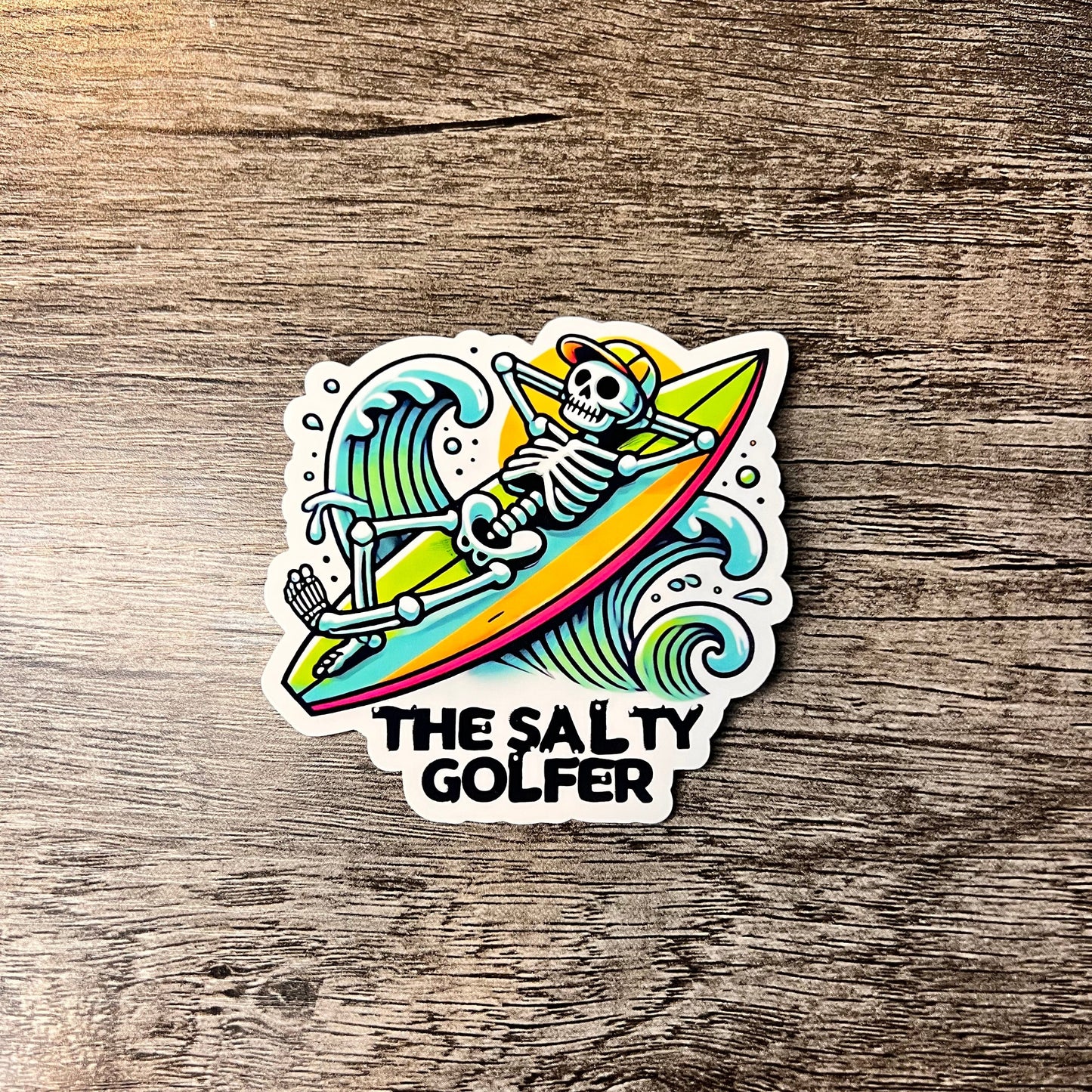 Lazy Waves 3 inch sticker