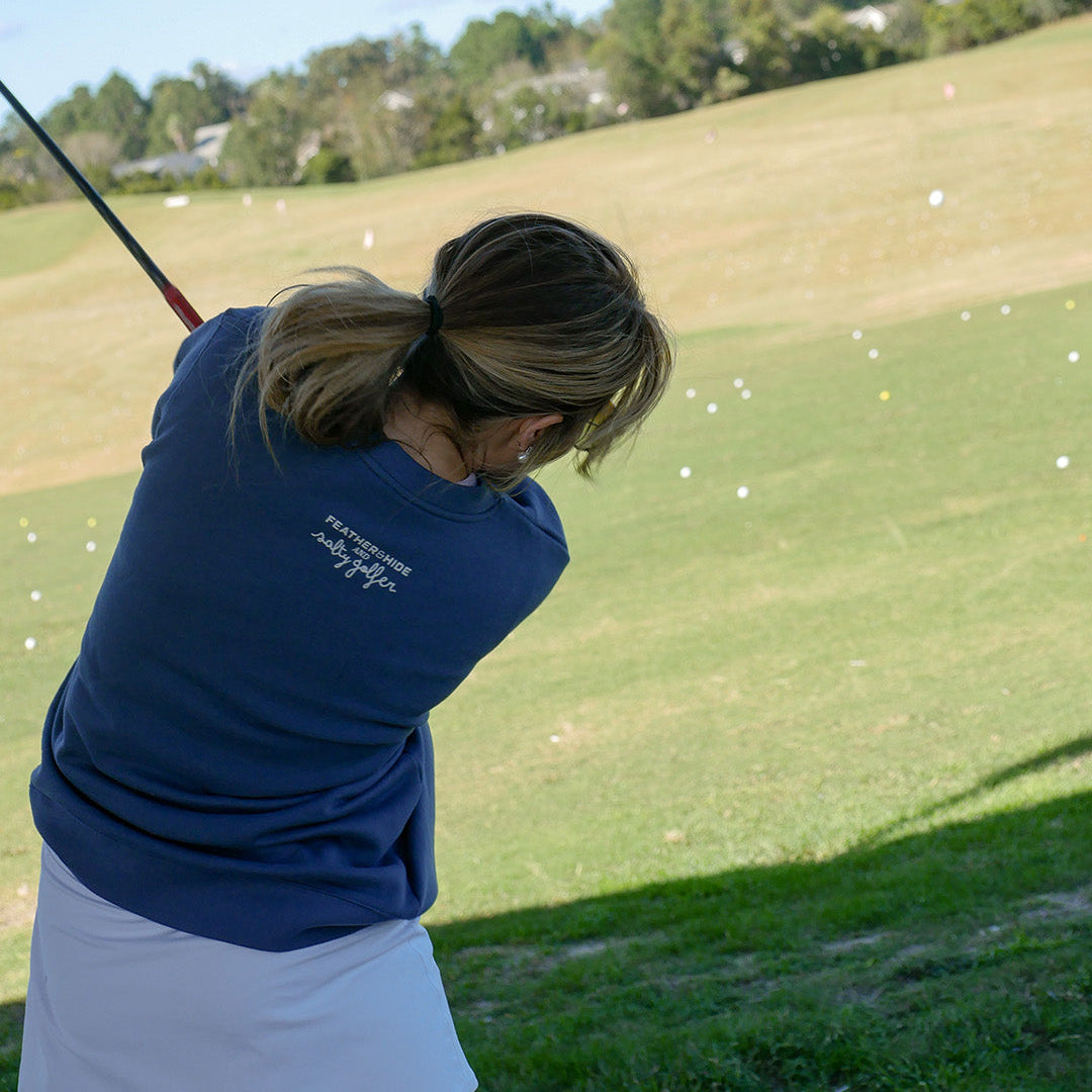 Forever Loopin' Crewneck - Salty Golfer and Feather & Hide