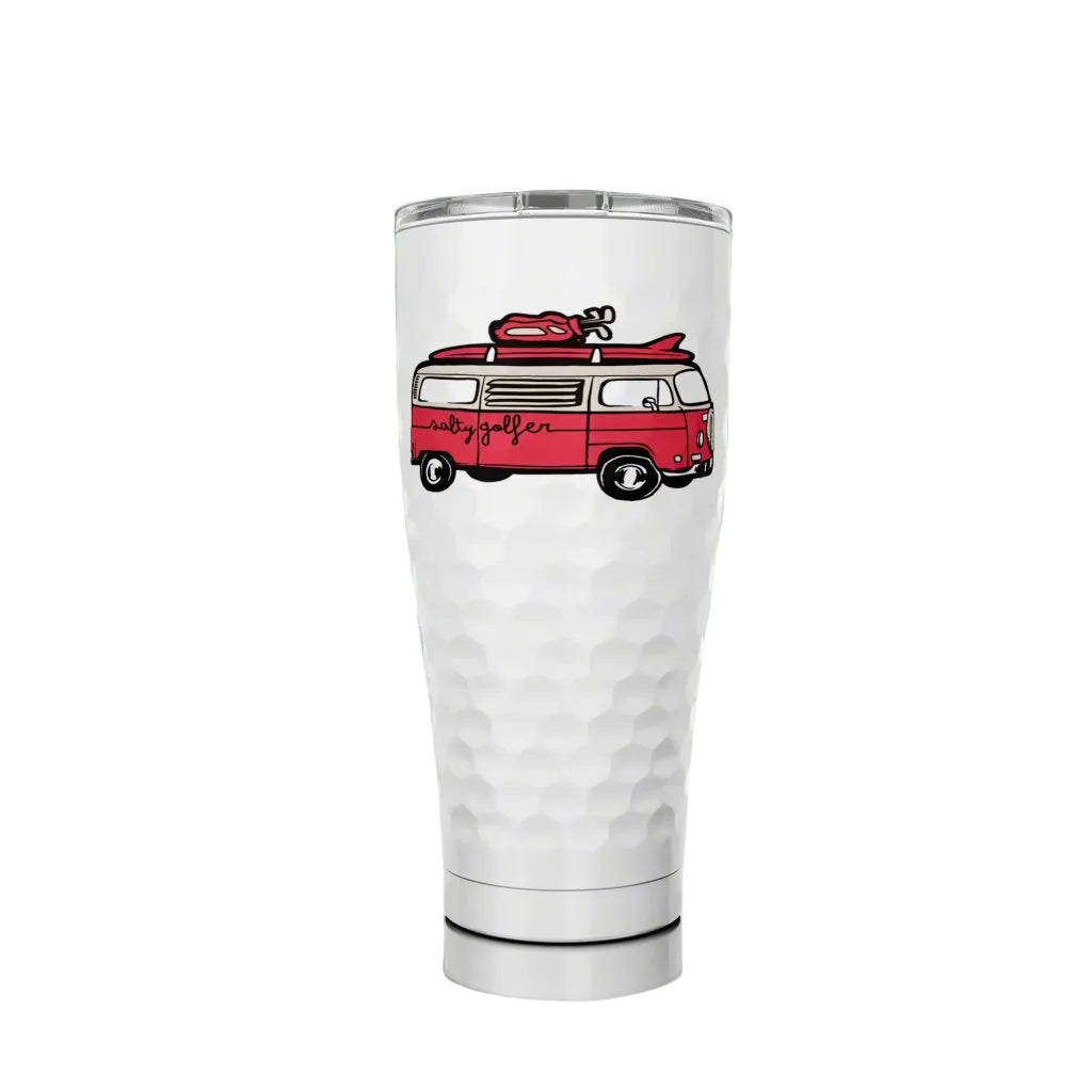 SIC X The Salty Golfer Flagship Bus 30 oz. Dimpled Golf Tumbler