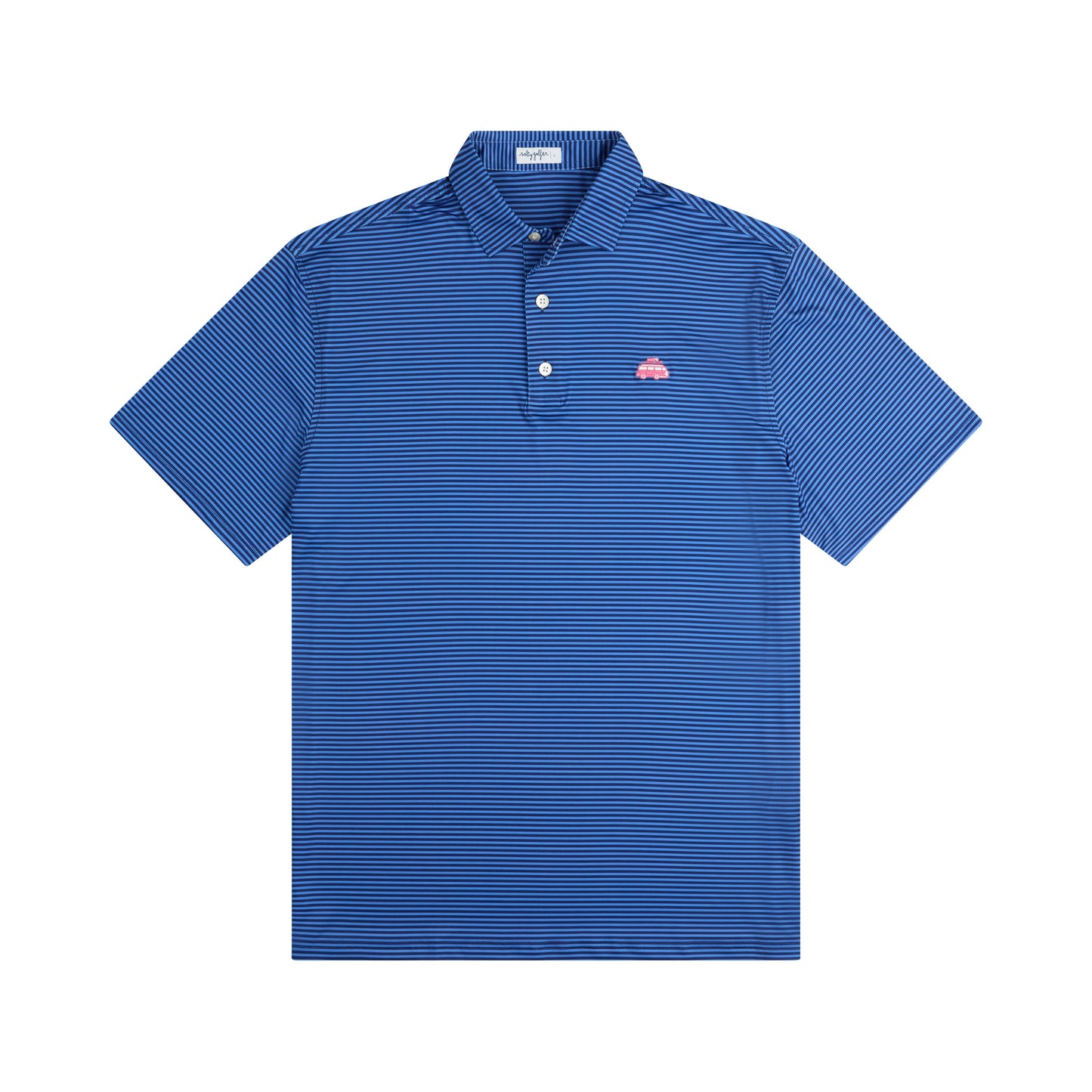 The Sunday Stripe Polo Deep Blue