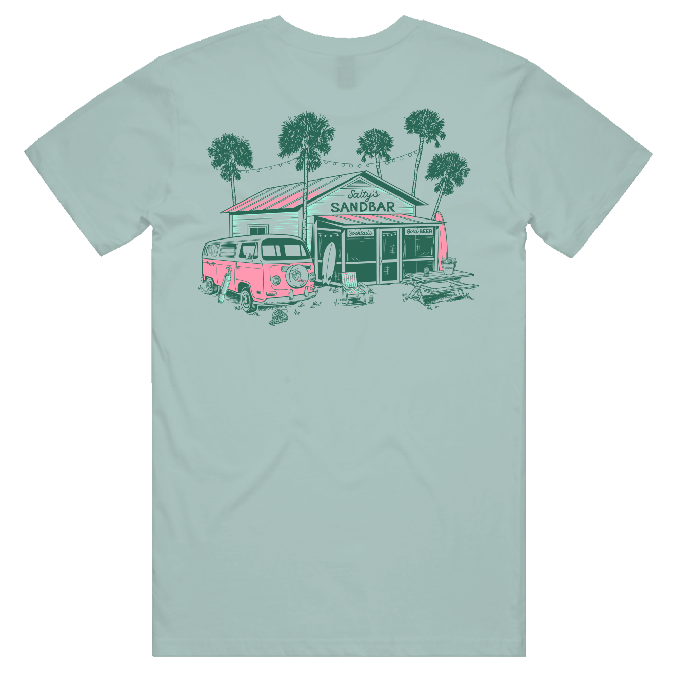 Salty's Sandbar (available in 4 colors)
