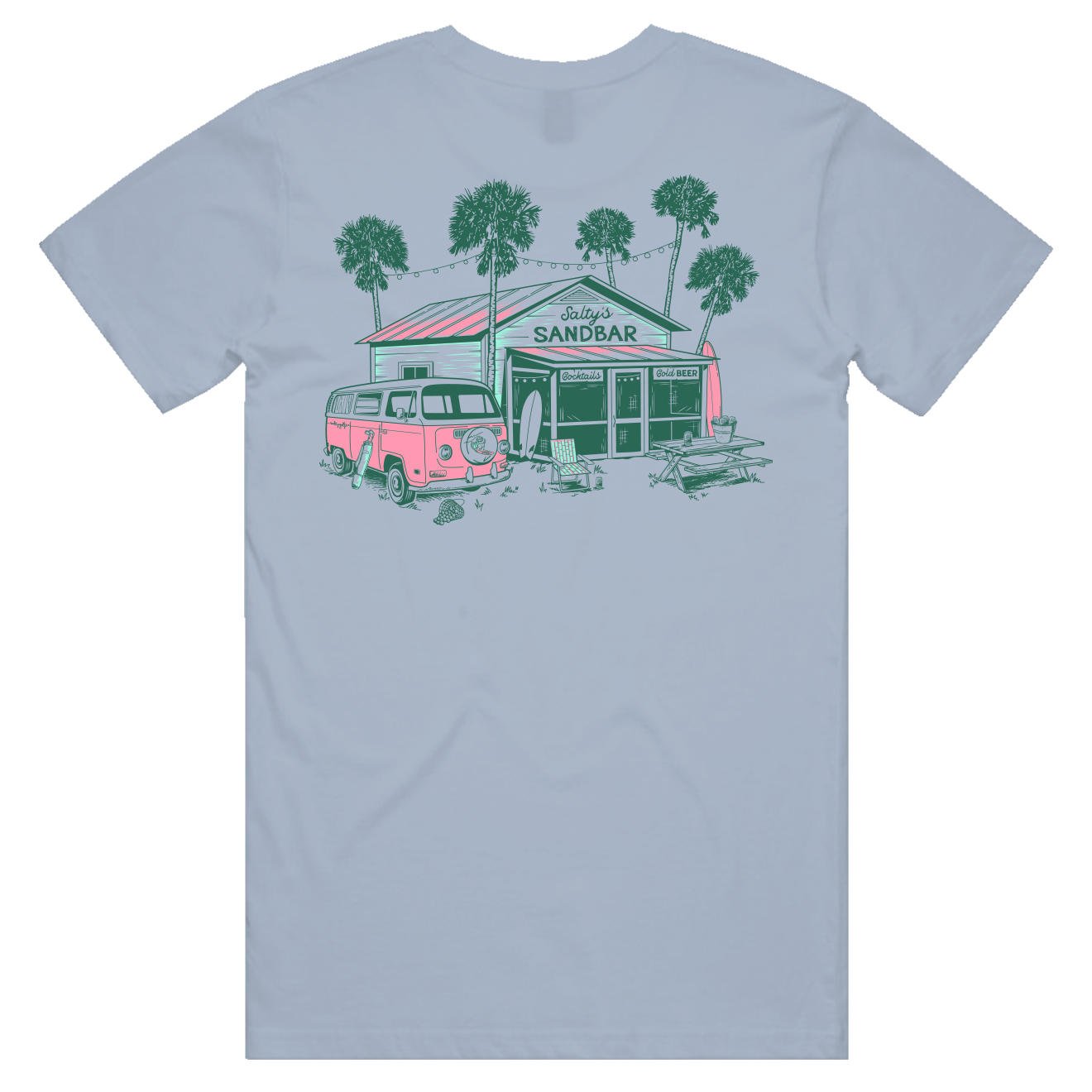Salty's Sandbar (available in 4 colors)