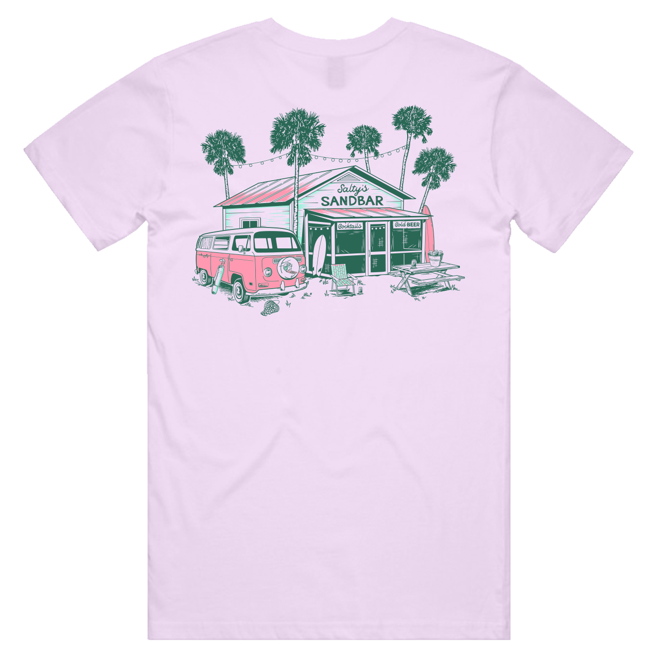 Salty's Sandbar (available in 4 colors)