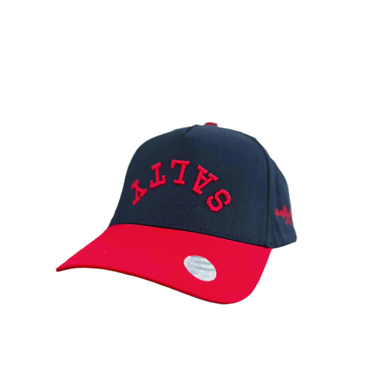 Upside Down Salty Hat navy and red