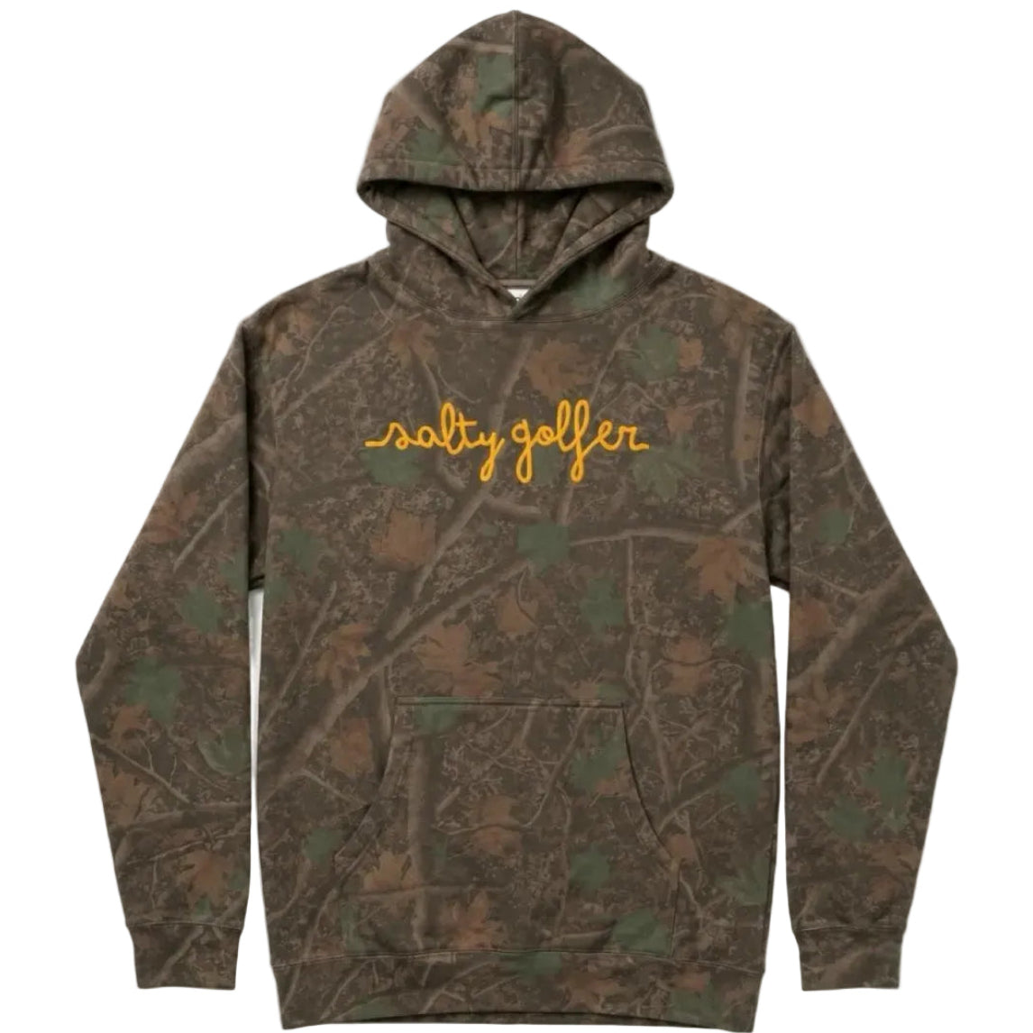 Salty Script Camo Hoodie