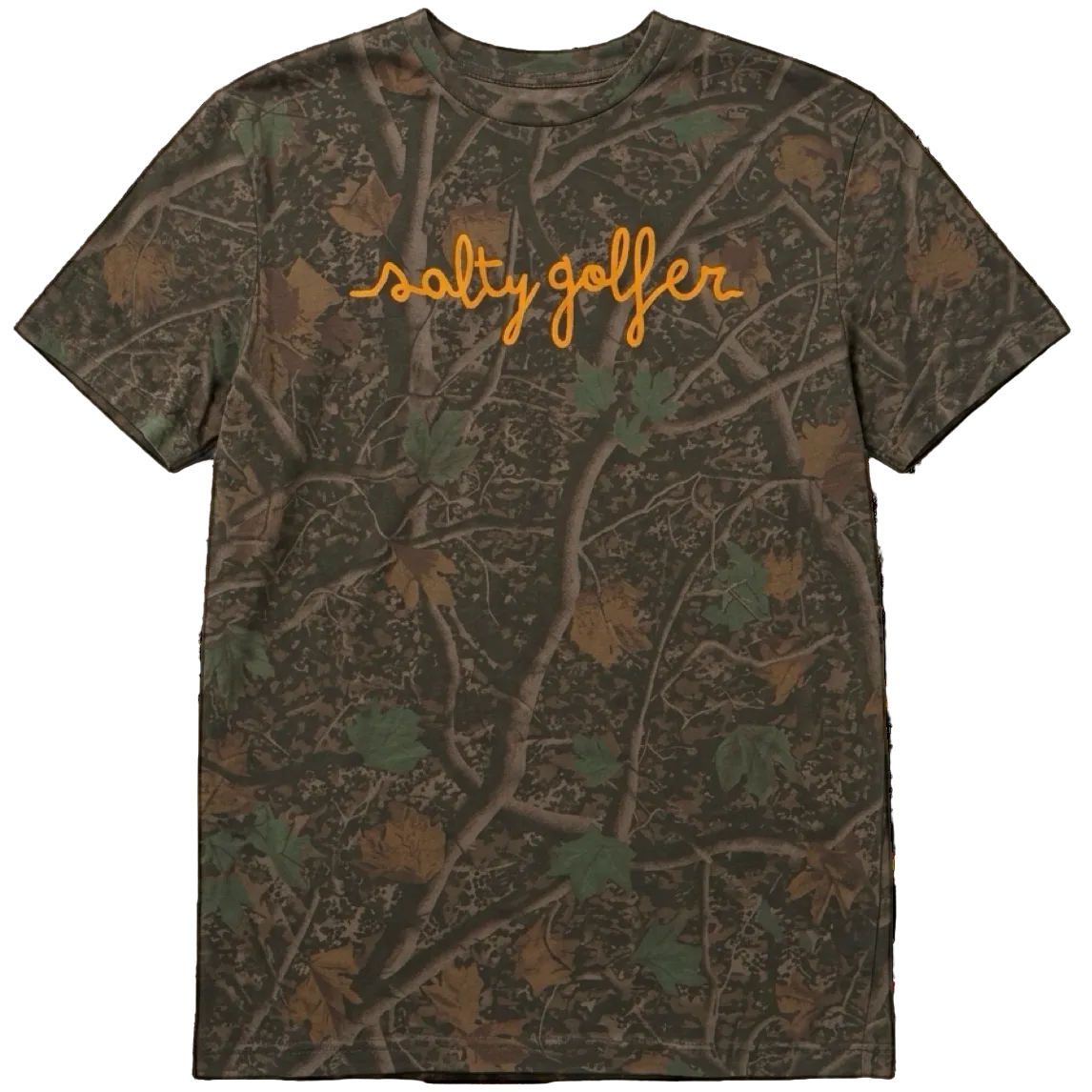 Salty Script Camo T-shirt