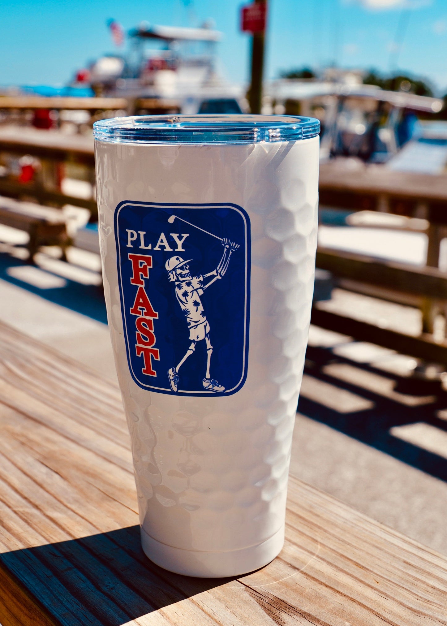 play fast the ice is melting tumbler