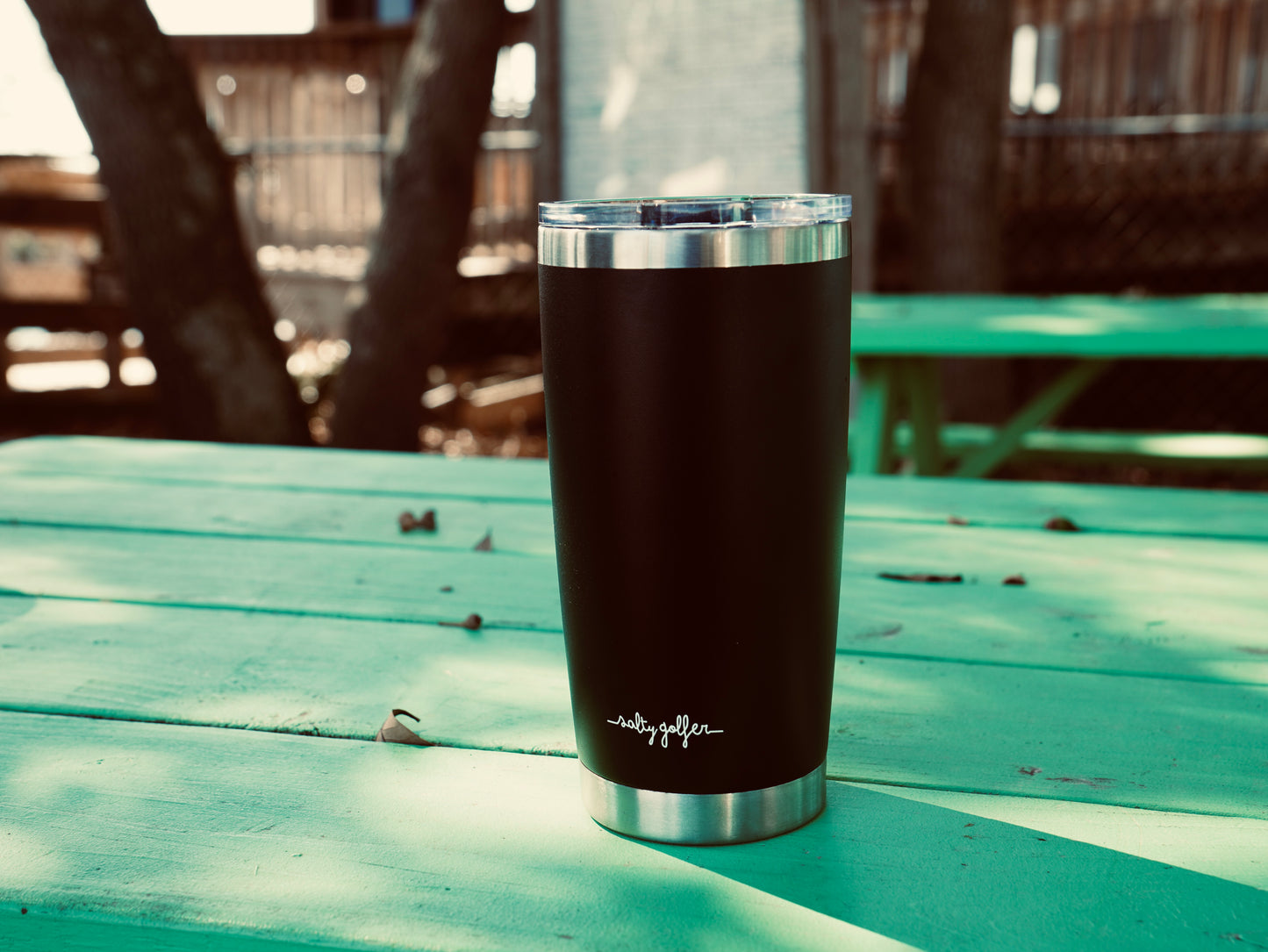 The Salty Golfer Flagship Bus 20 Oz Full Color Tumbler