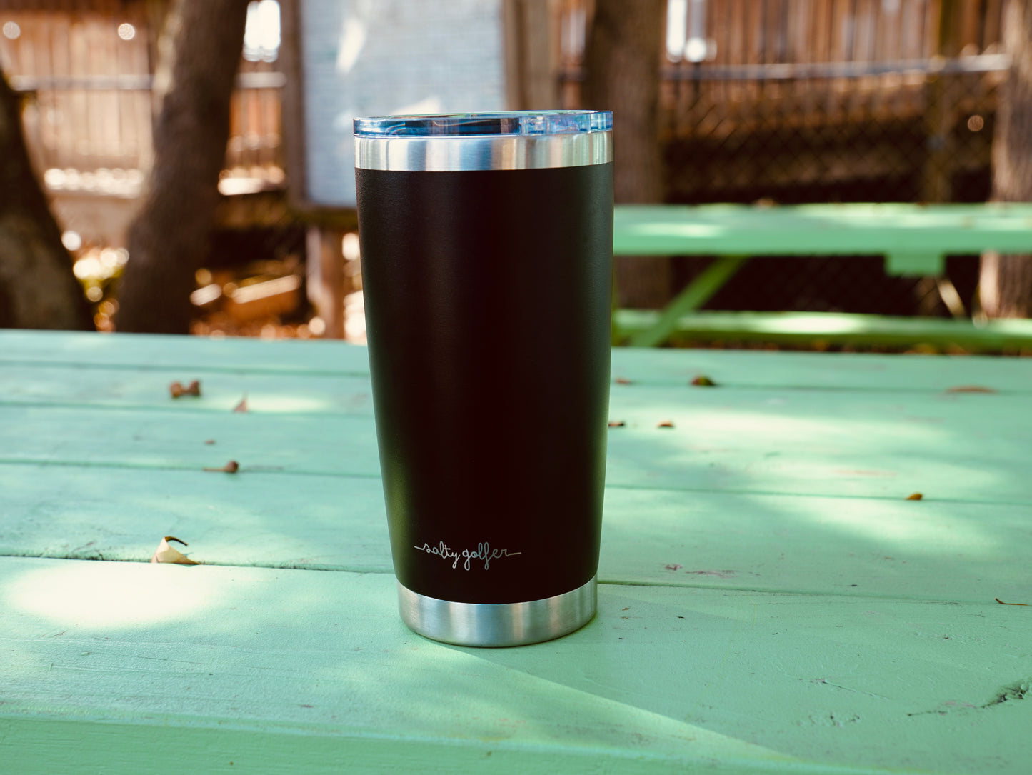 The Salty Golfer Flagship Bus Laser Engraved 20 Oz Tumbler