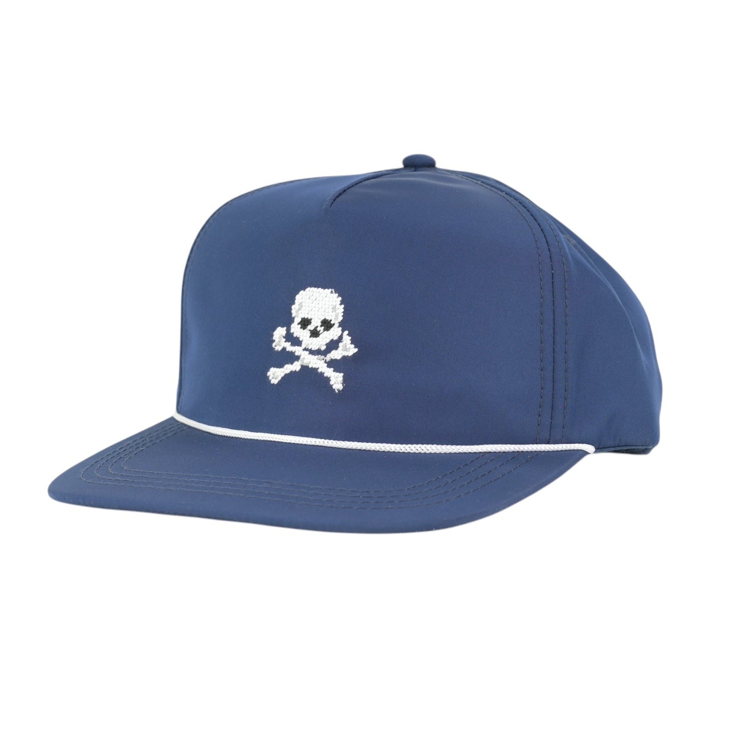 Jolly Roger Needlepoint Rope Hat