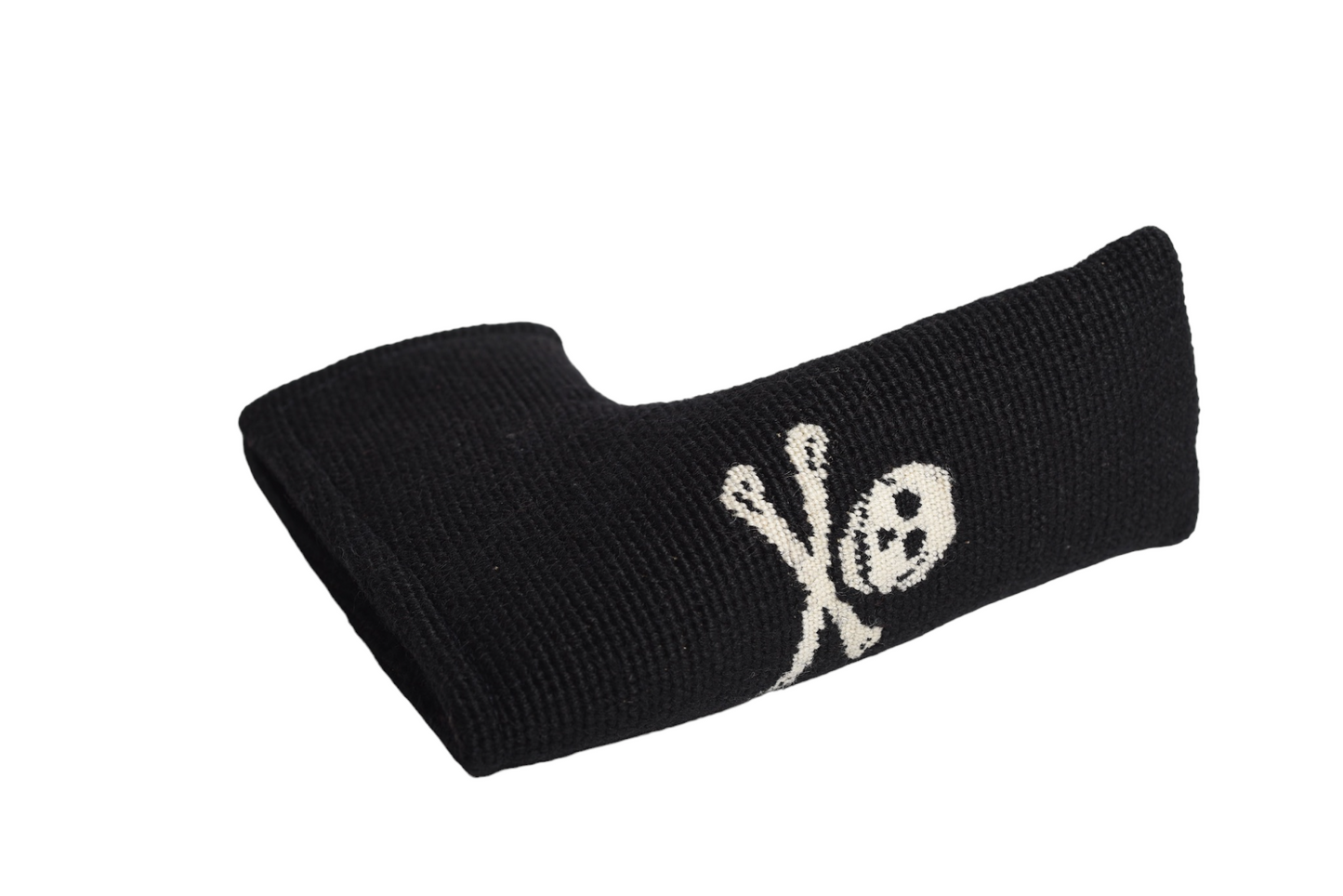 Jolly Roger Putter Headcover - Black Needlepoint Blade Design
