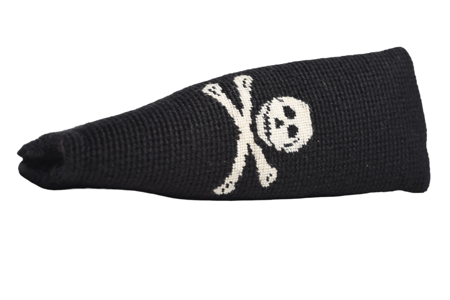 Jolly Roger Putter Headcover - Black Needlepoint Blade Design