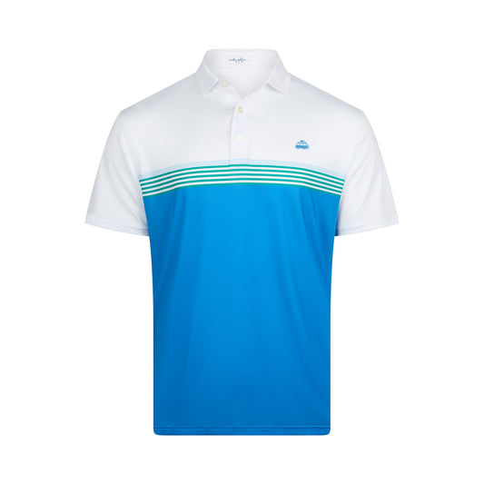 Retro Lines Polo Blue and Green (Bus Logo)