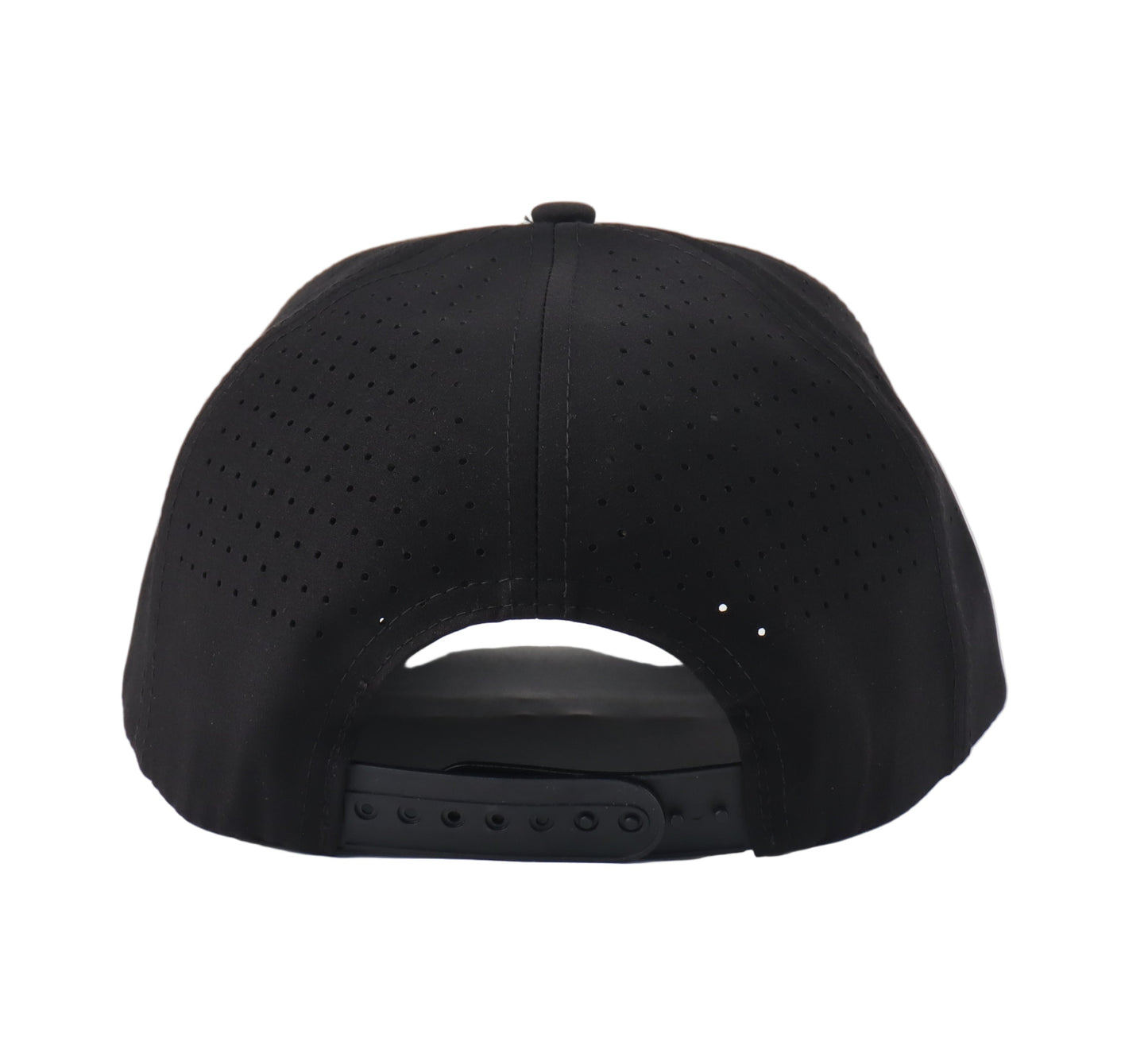 The Perfect Storm Performance Hat (black with black/white rope)