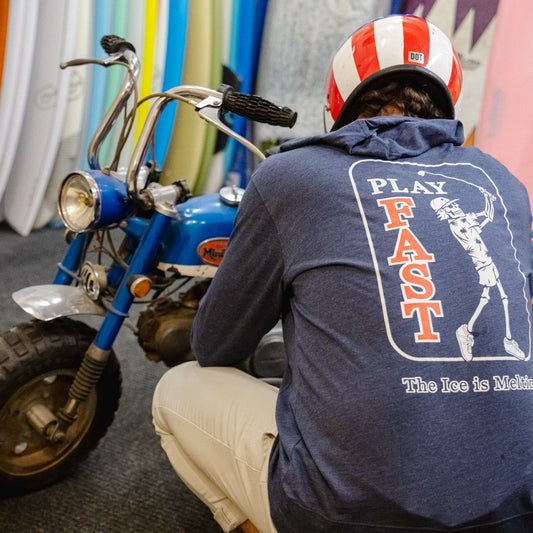 Play Fast Hoodie (Heather Navy)