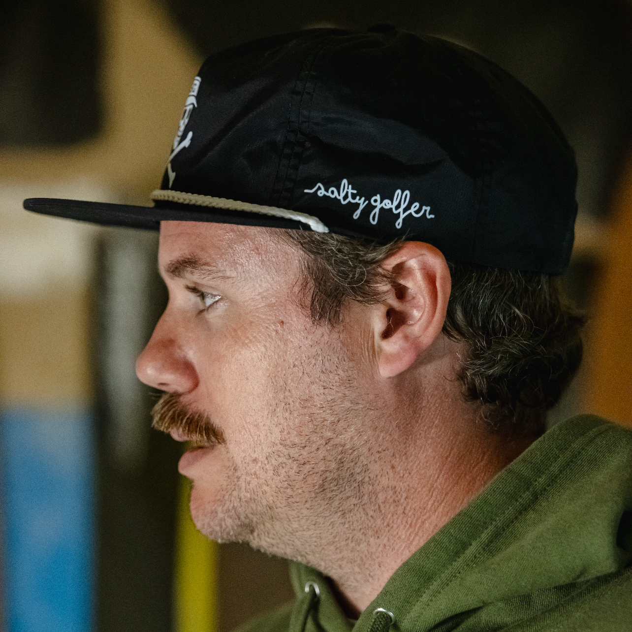 The Blackbeard Grim & Crossbones Surf Hat (black)