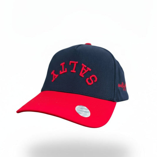 Upside Down Salty Hat (Navy/Red)