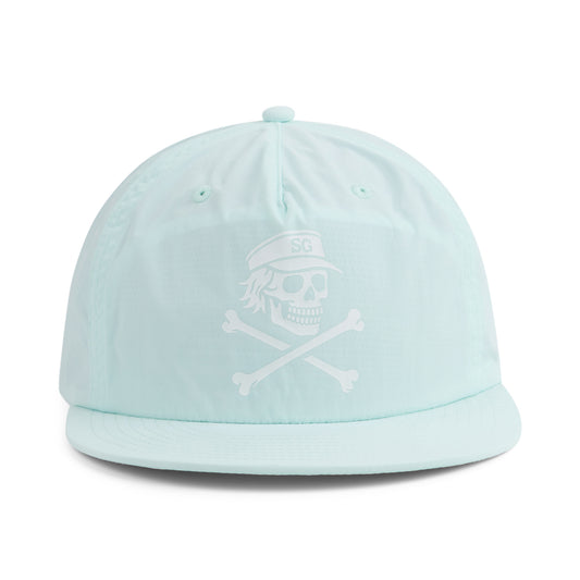 The Lagoon Blue Grim & Crossbones Surf Hat (Aqua blue)