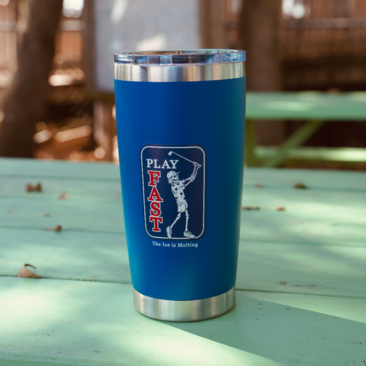 Play Fast The Ice Is Melting 20 Oz Full Color Tumbler