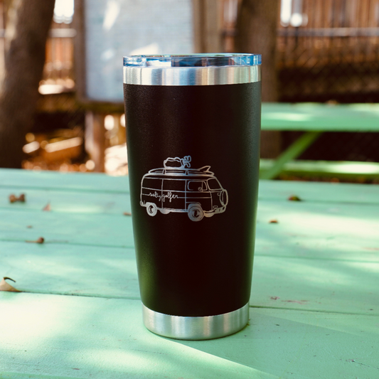 The Salty Golfer Flagship Bus Laser Engraved 20 Oz Tumbler