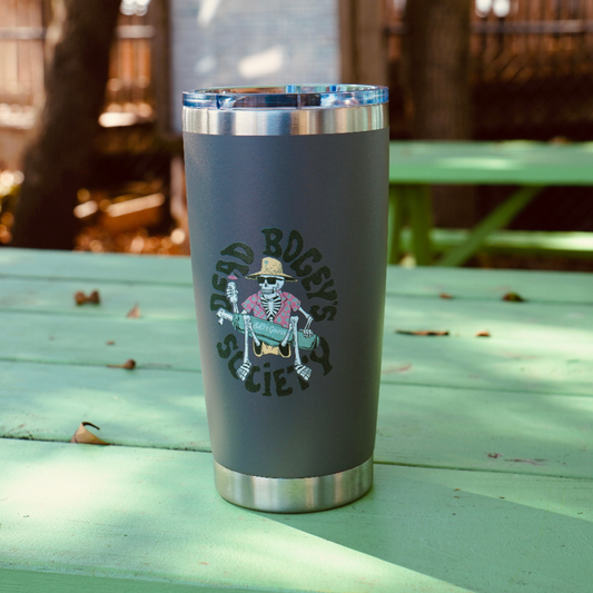 Dead Bogey Society 20 Oz Grey Full Color Tumbler