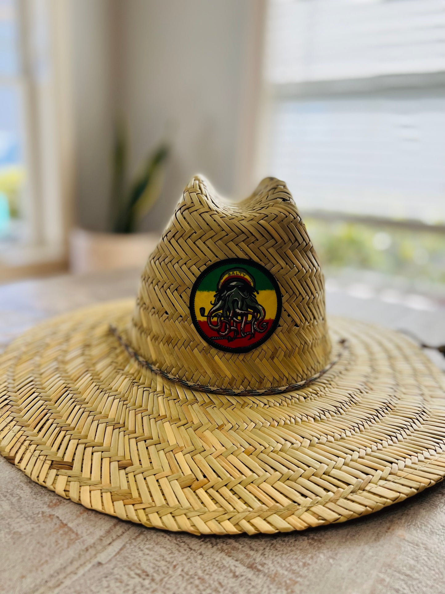 Rasta Straw/Lifeguard Hat